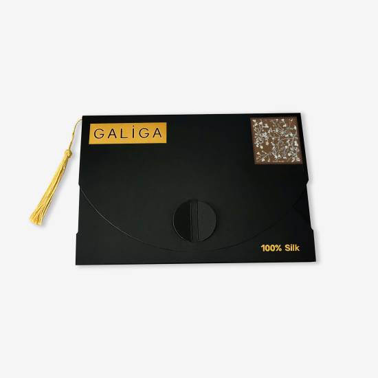 'Almond Brown 55' İpek Fular - 1