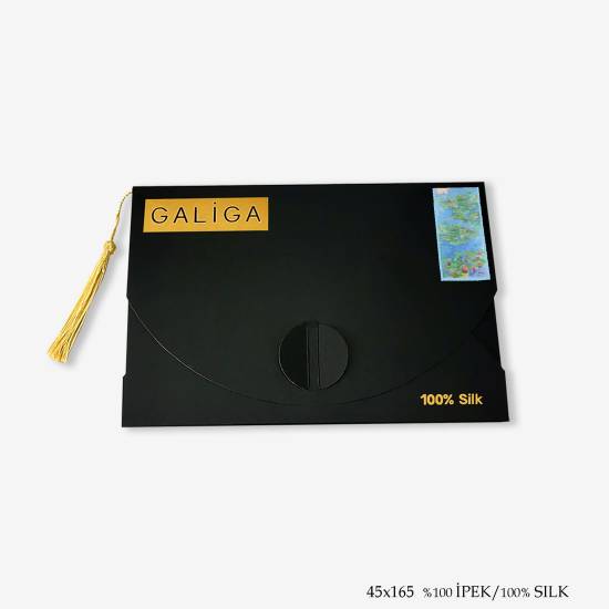 'Monet Lilies 185' İpek Şal - 3