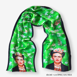 'Frida Green 165' İpek Fular 