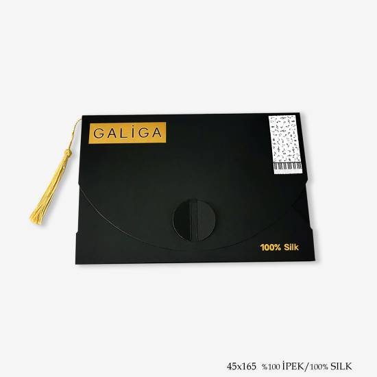 'Piano Beyaz 165' İpek Fular - 3