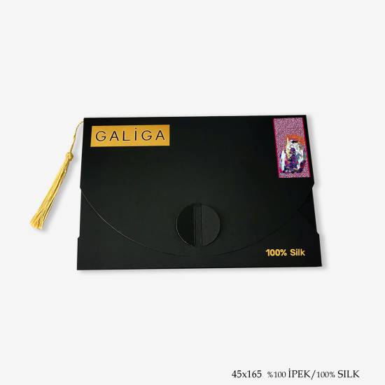 'Virgin Flowers 165' İpek Fular - 4