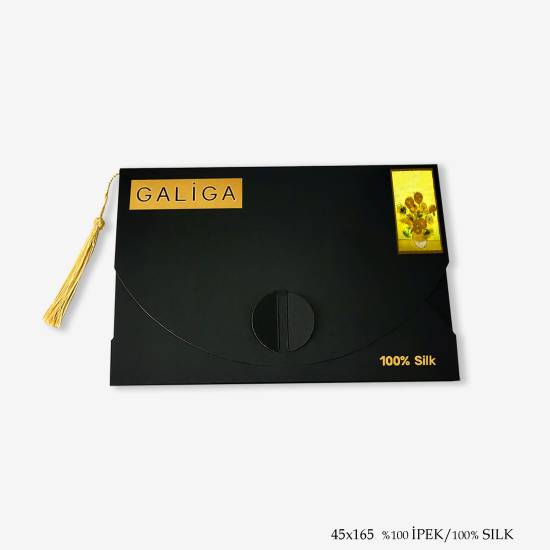 'Yellow Vase 165' İpek Fular - 4