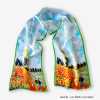 'Monet Poppy 130' İpek Fular - Thumbnail (1)