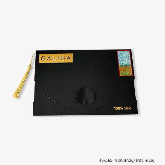 'Poppy 165' İpek Fular - 4