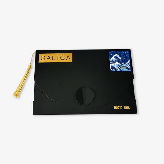 'Waves 55' İpek Fular - 6